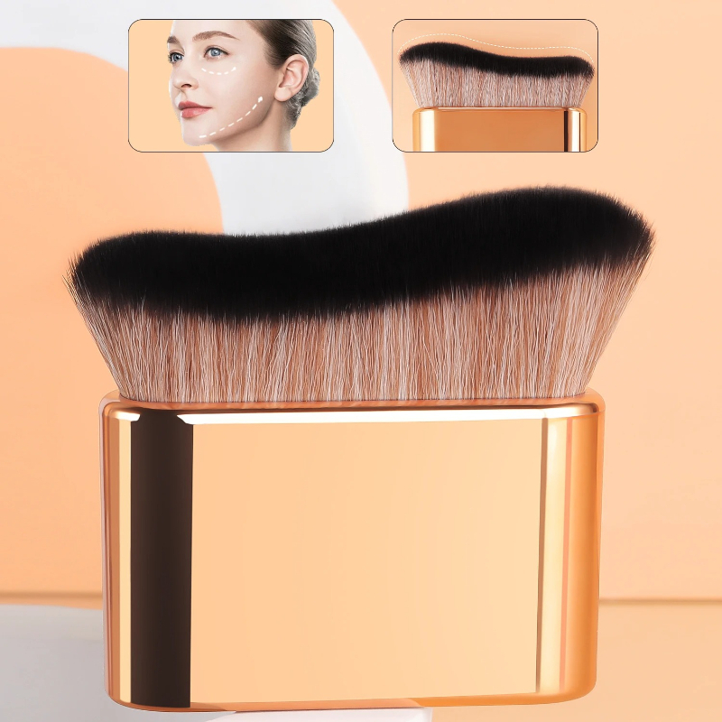 Beauty Makeup Brands - 1 Stück handgehaltener Make-up-Pinsel, Foundation-Pinsel, gebogener