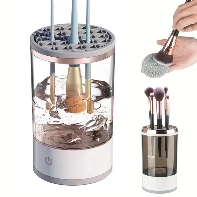 Beauty Makeup Brands - Automatischer Elektrischer Make-up-Pinselreiniger mit USB-Anschluss, Tragbarer