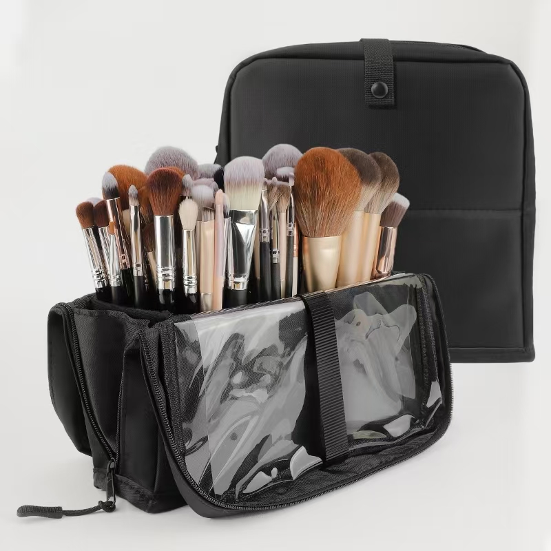 Beauty Preservation Makeup Bag - Große schwarze faltbare Make-up-Tasche mit 14–40