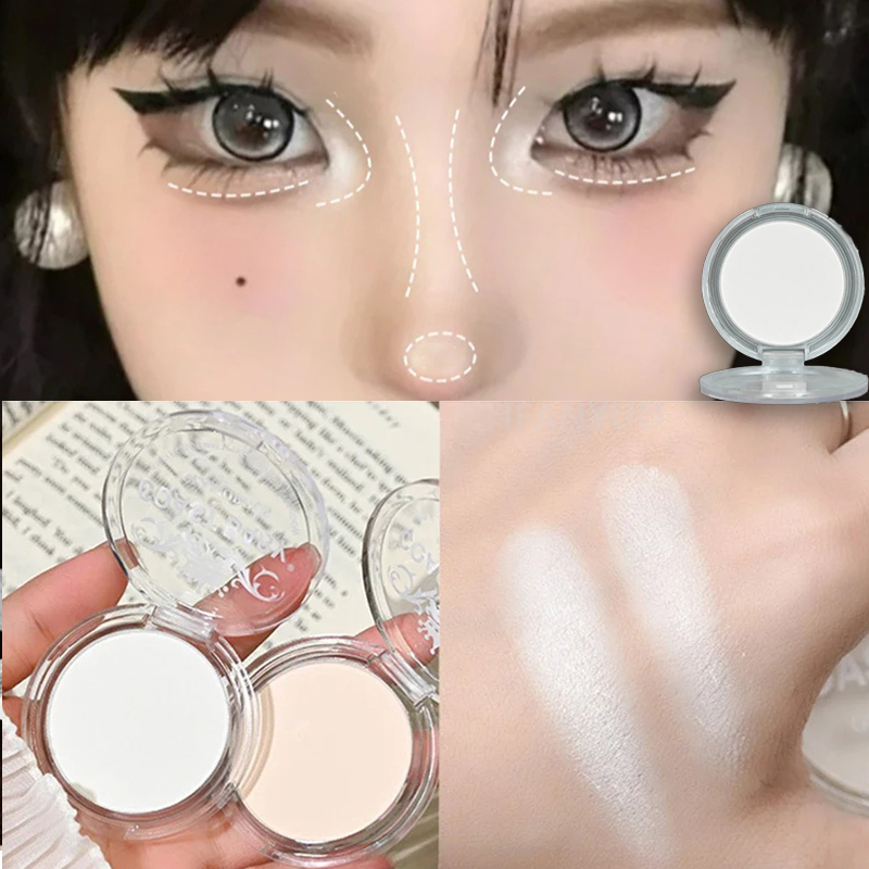 Fenty Beauty Makeup Highlighter - Einzelne matte Textmarker-Palette, weiß, beige, Gesicht,