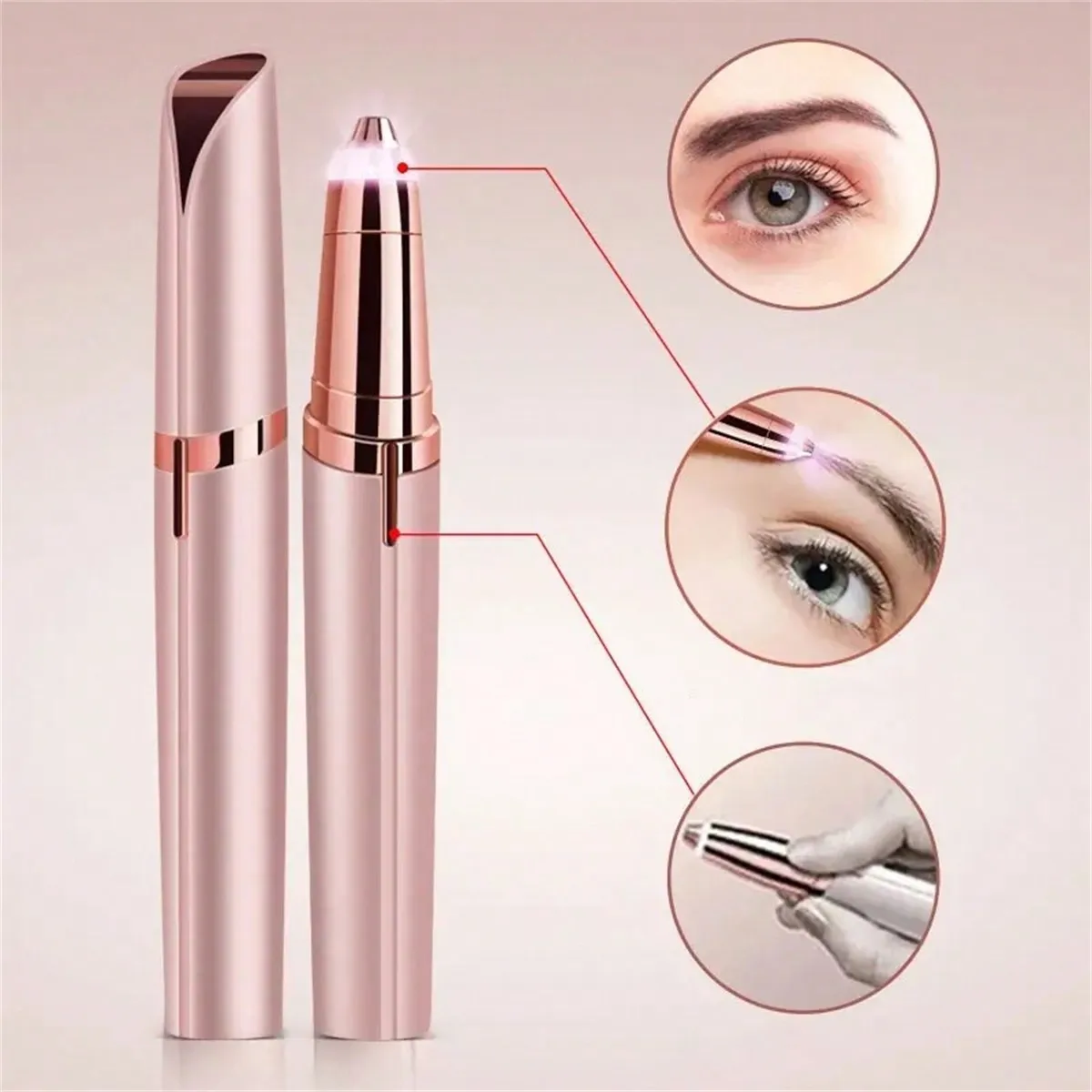 Eyebrow Pomade Pencil - Elektrischer Augenbrauentrimmer für Frauen, Augenbrauenformer, Gesichtshaarentferner,