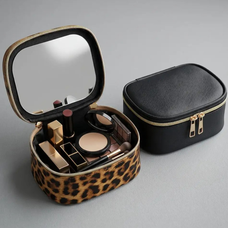 Beauty Preservation Makeup Bag - 2026 Neue Kosmetiktasche mit Spiegel, Wasserdichter