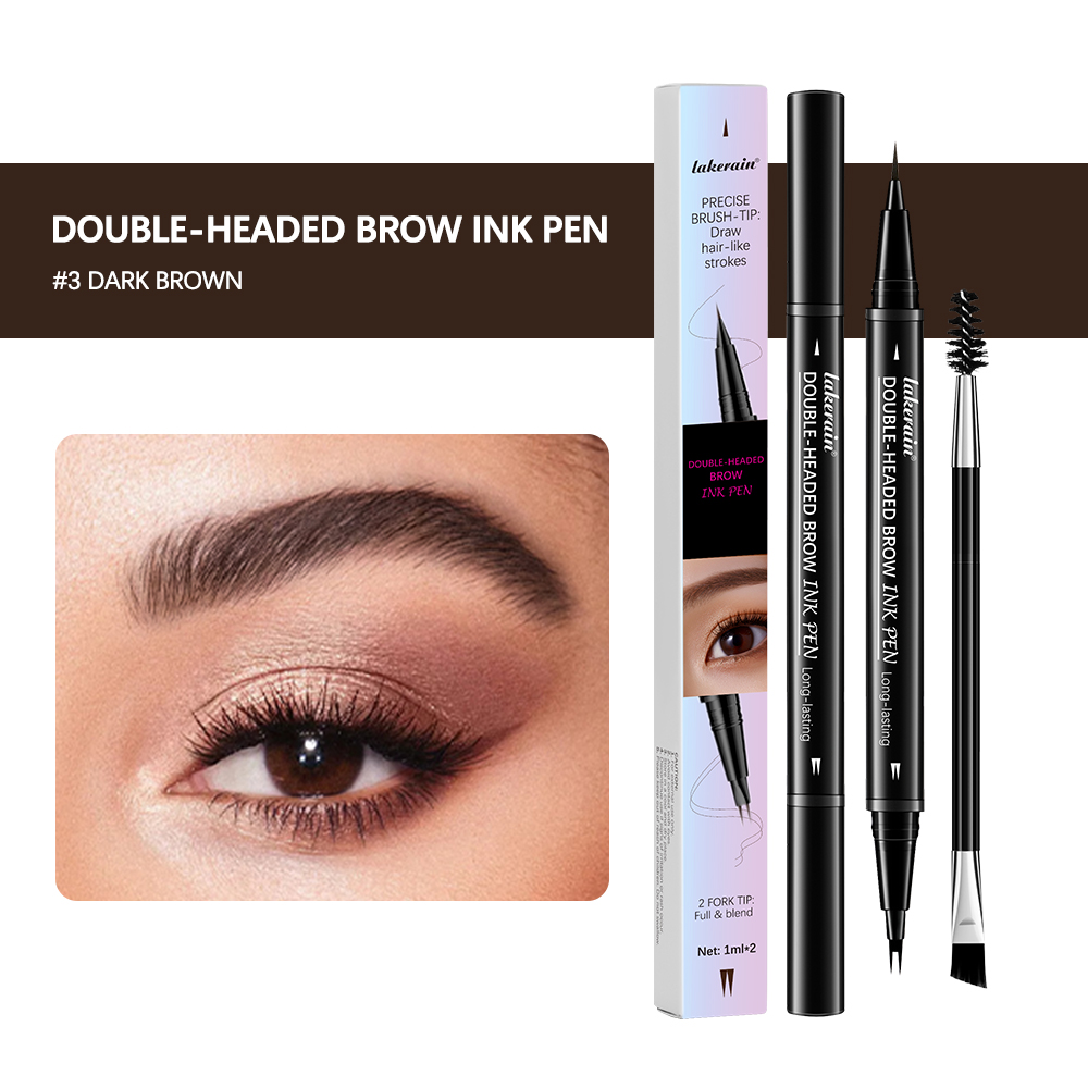 Eyebrow Pomade Pencil - 2-in-1-Augenbrauenstift, wasserfester Augenbrauenstift, perfekte Augenbrauen, wasserfeste
