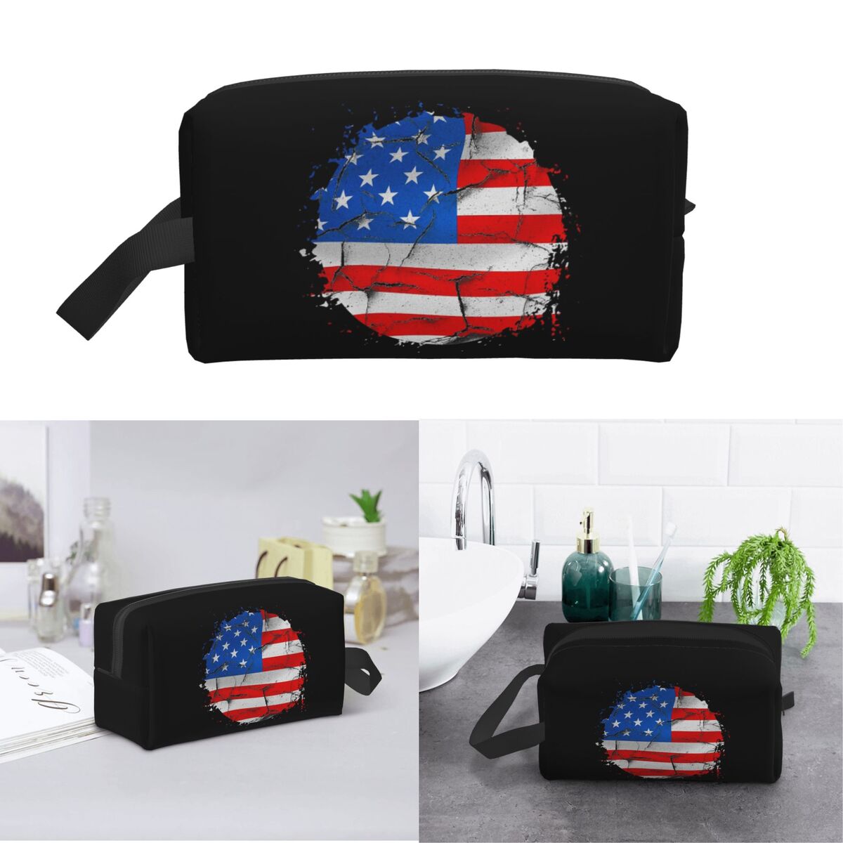 Beauty Makeup Usa - USA Amerika Amerikanische Flagge Make-up-Tasche Kosmetik-Organizer