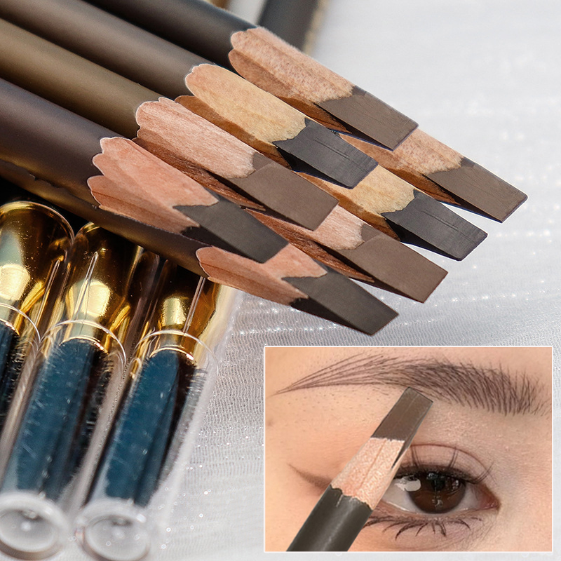 Eyebrow Pomade Pencil - Wasserdichter Augenbrauen stift mit Pinsel 7