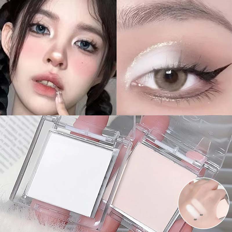 Fenty Beauty Makeup Highlighter - Matte Highlighter-Puder-Lidschatten-Palette, weiß, langanhaltend, natürlich, 3D-aufhellende
