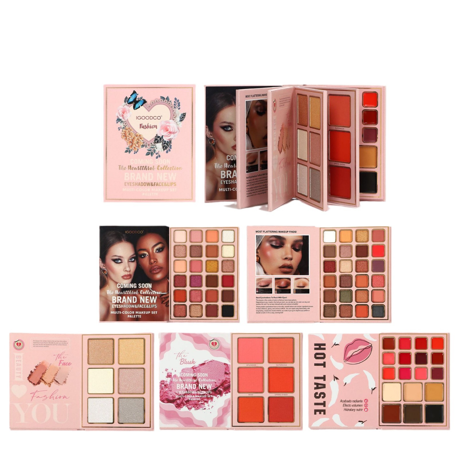 Beauty Book Makeup Kit - Professionelles 78-Farben All-in-One Make-up-Palette-Set im 5-Schicht-Buchdesign