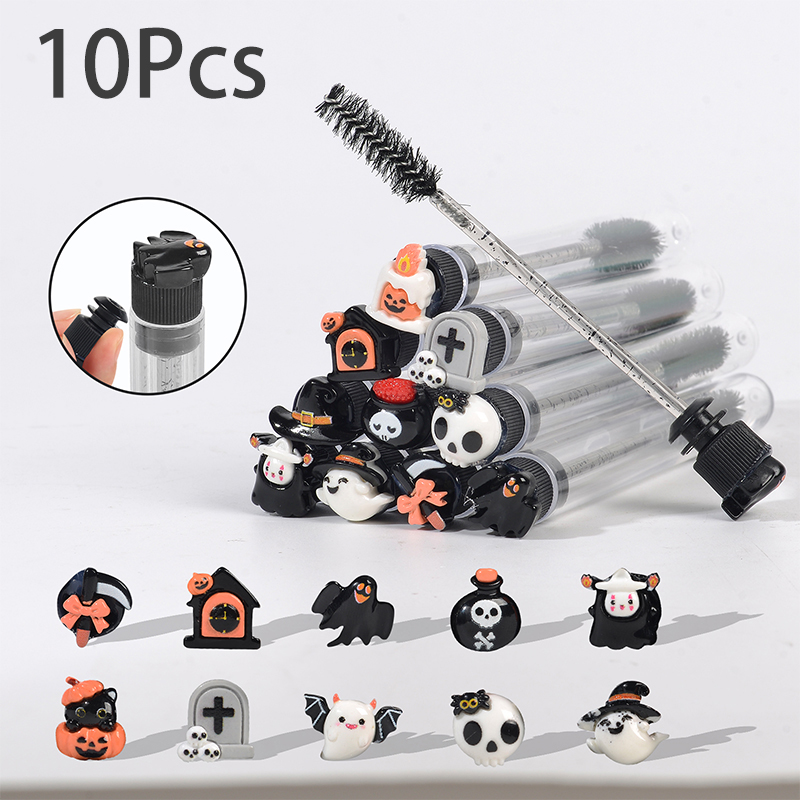 10 Stück Halloween-Mascara-Bür – Beauty Halloween Makeup Bewertung und Preis