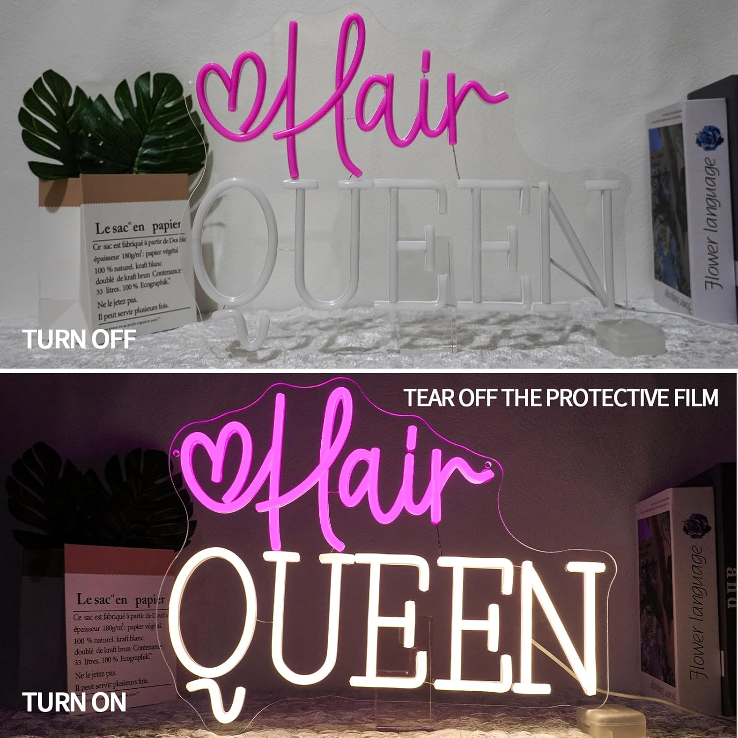 Hair Queen Neonschild USB-Betr – Beauty Queen Makeup Studio Bewertung und Preis