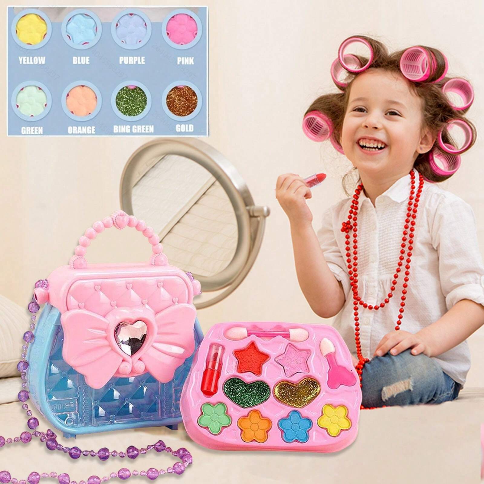 Anziehspielzeugset für Kinder: – Beauty Makeup Kit For Kids Bewertung und Preis