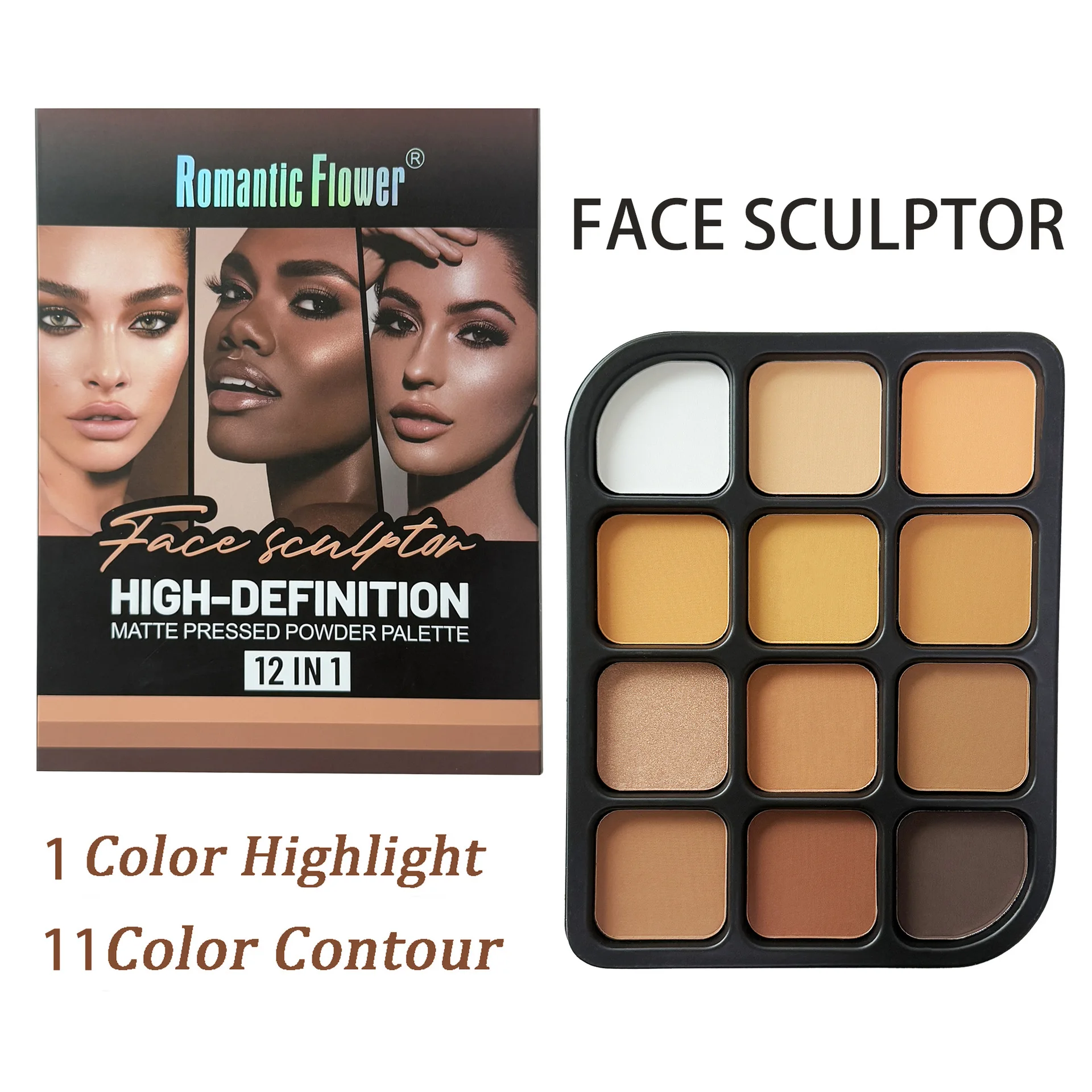 Deep Skin 12-Farben-Matte-Kont – Fenty Beauty Makeup Highlighter Bewertung und Preis