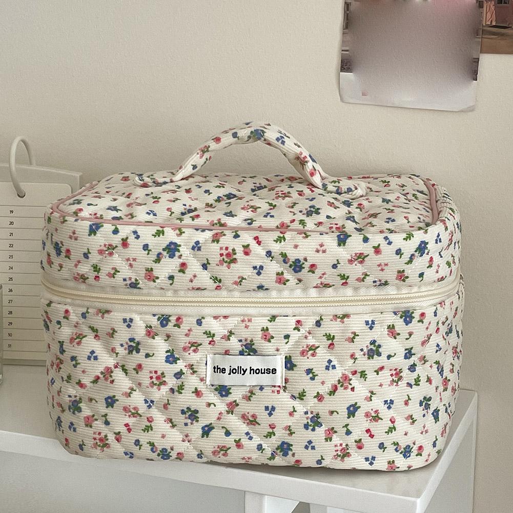 Vintage Blumenmuster Gesteppte – Beauty Preservation Makeup Bag Bewertung und Preis
